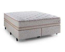 Colchão C1740 Camadas de conforto sobre base box bege